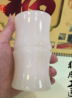 玉石手工艺商务风教师节礼物笔筒