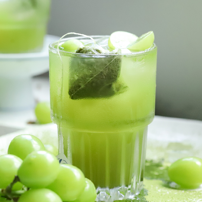 宝藏水果茶!于洛先生葡萄煎茶冷萃绿茶茉莉花抹茶叶包冷热泡水喝 - 图1