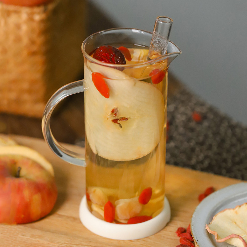 于洛先生苹果黄芪茶熬夜水调理茯苓枸杞桂圆枣适合女生秋冬养生茶