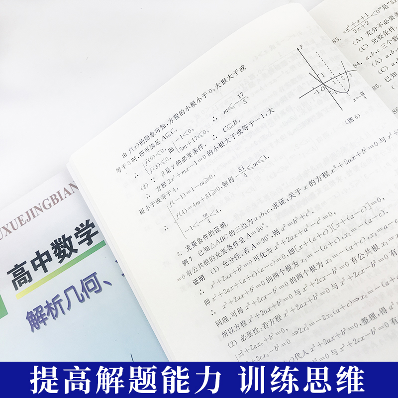 高中数学精编全套2册代数解析几何立体几何学霸笔记知识清单大全辅导书上海四大名校高一高二高三年级高123奥数竞赛试题辅导书籍-图2