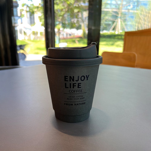 双层隔热8a烫黑公路咖啡杯一次性奶茶纸杯子带盖商用外带打包定制 - 图1