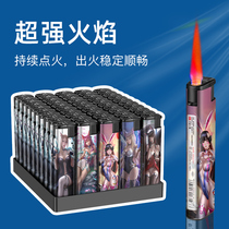 Explosion-proof windproof lighter thickened inflatable disposable lighter customised to do print-print Advertisement logo Home Wholesale