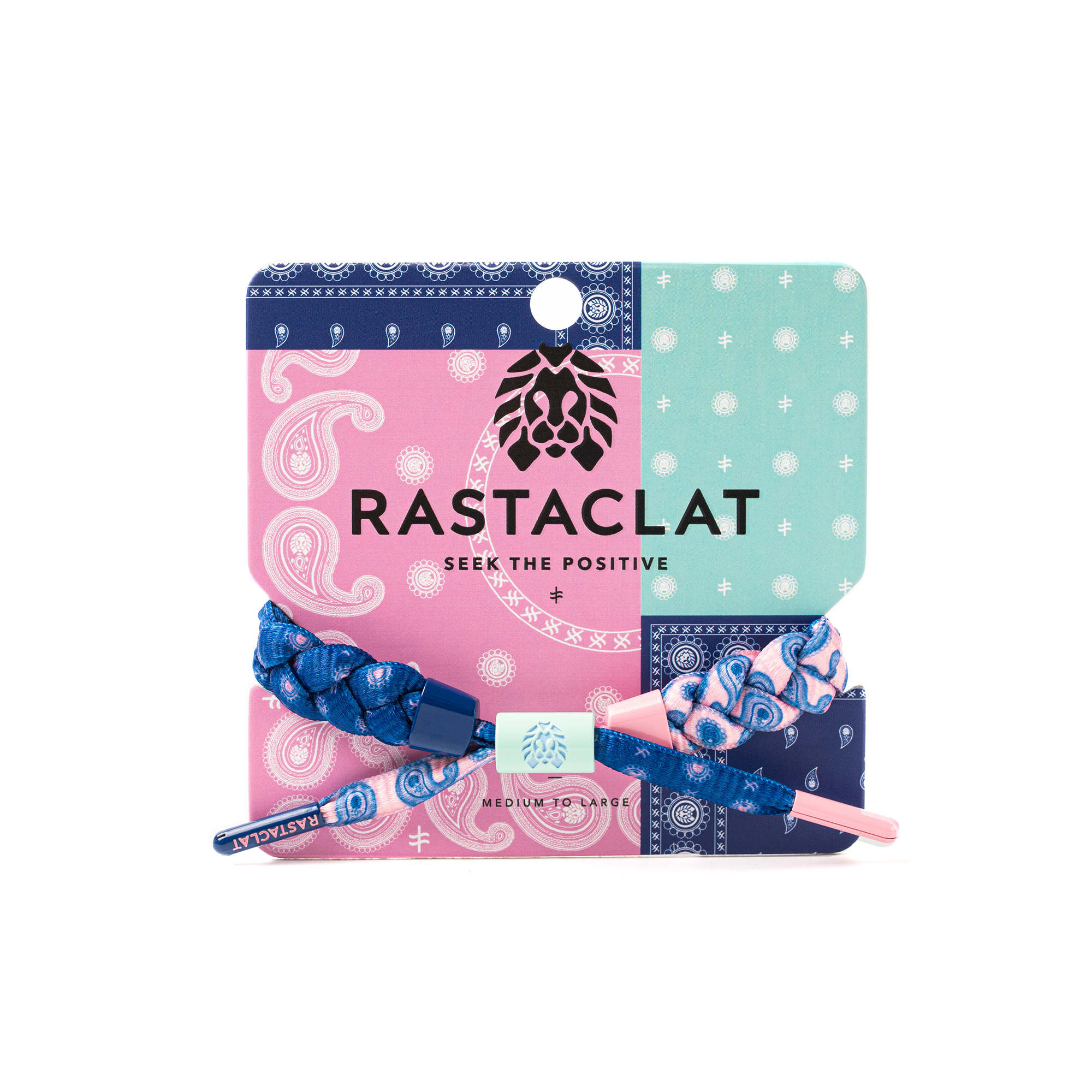 RASTACLAT官方正品 腰果花系列蓝粉紫 男女生情侣款小狮子手链绳 - 图2