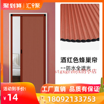 Trackless Folding Door Honeycomb Push Ramen Kitchen Partition Honeycomb Door Aluminum Alloy Air Conditioning Door Curtain Bathroom Waterproof Manufacturer