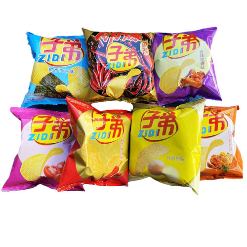 云南子弟薯片土豆片30g袋装多口味混合装小吃麻辣特产零食大礼包 - 图2