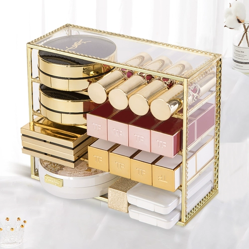 Пудра, тени для век, коробка для хранения, помада, косметический кушон, румяна, европейский стиль