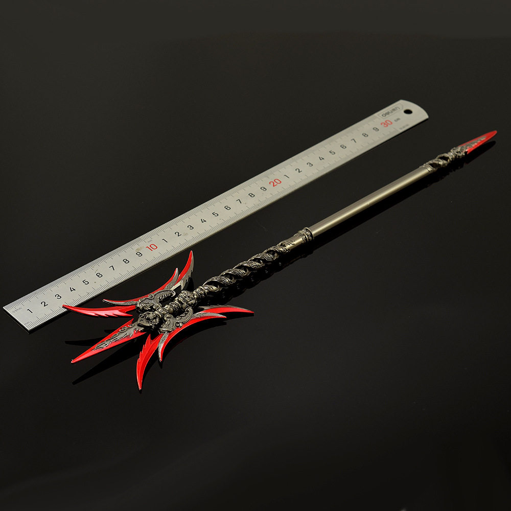 35CM永劫无间游戏周边武器模型 飞将戟全金属刀剑工艺品兵器摆件