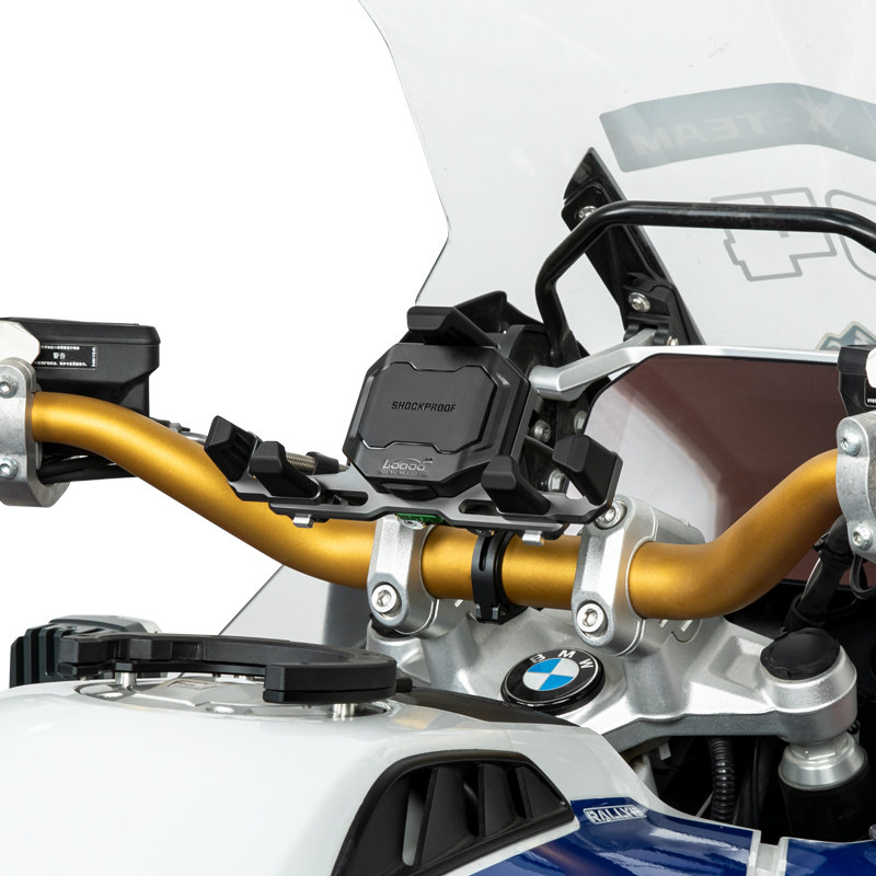 LOBOO萝卜摩托车手机支架PH06非铺装路 磁减震防震车载手机导航架 - 图2