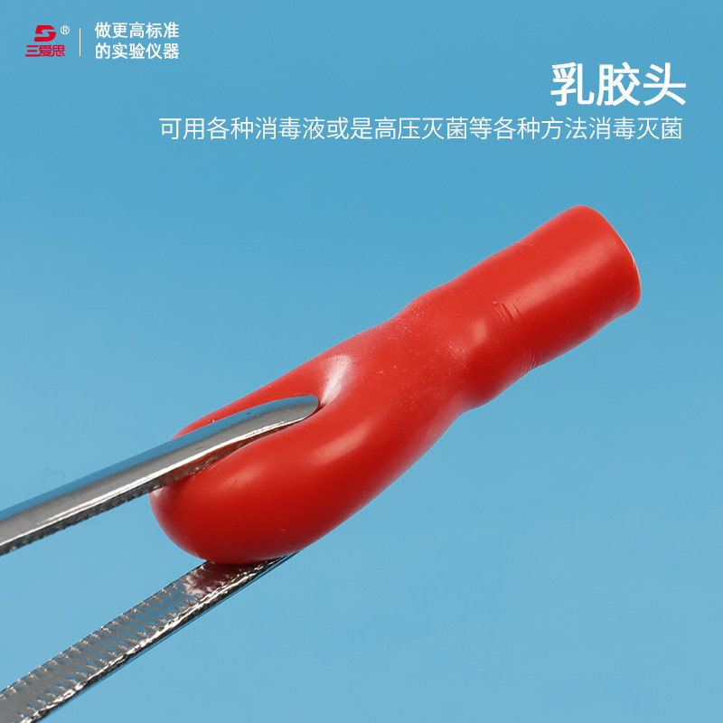 Sanais red latex head dropper cap rubber cap