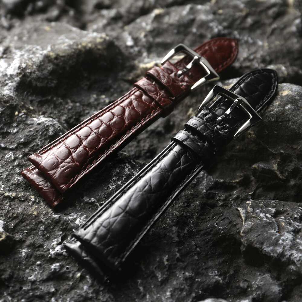 适配百达翡丽真皮表带6119R 5236 5146 5205 5227 21MM鳄鱼皮表带 - 图0