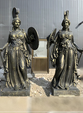 树脂西方人物雕塑像古罗马战士雕像罗马武士雕塑摆件西方人物定做