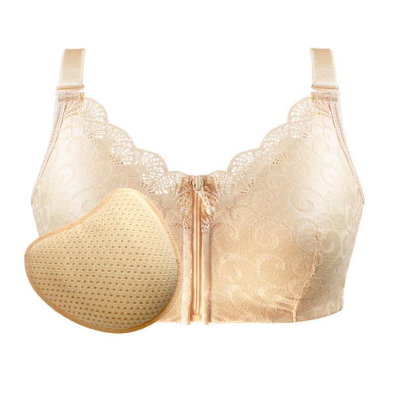 前拉链前扣草籽义乳术后专用文胸二合一套装无钢圈女透气夏薄内衣,淘宝优惠券,粉丝福利购,淘宝优惠卷