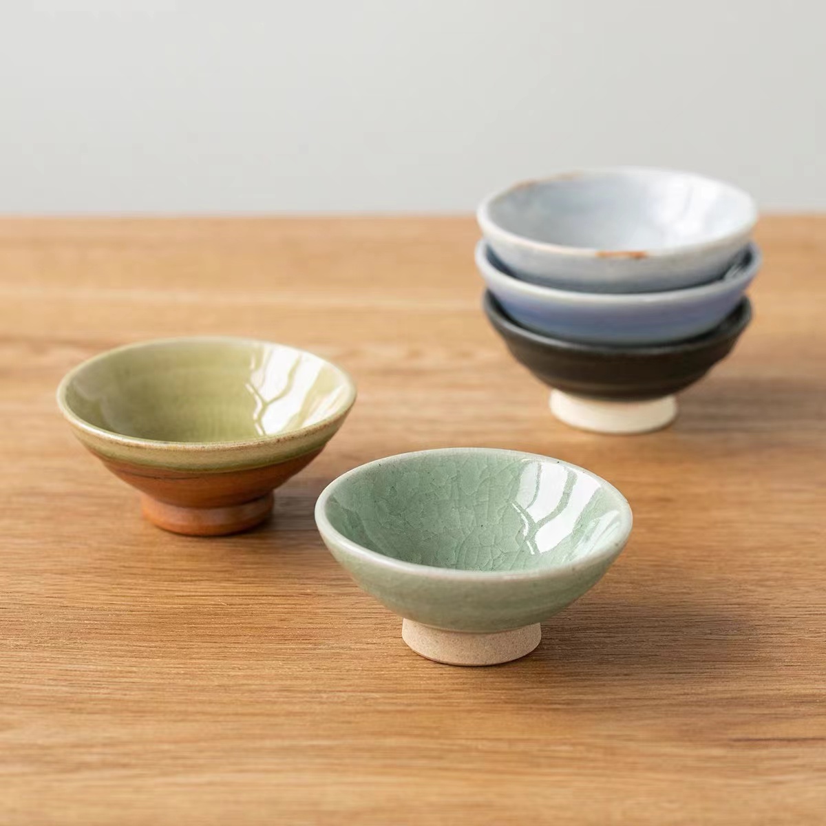 志野焼現代作家作無銘大振り茶碗茶道具茶器