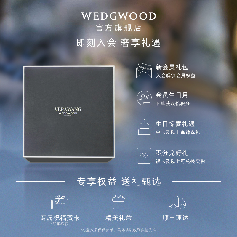 WEDGWOOD威基伍德VeraWang幸福漩涡水杯冷饮杯2件装高档家用杯子 - 图3