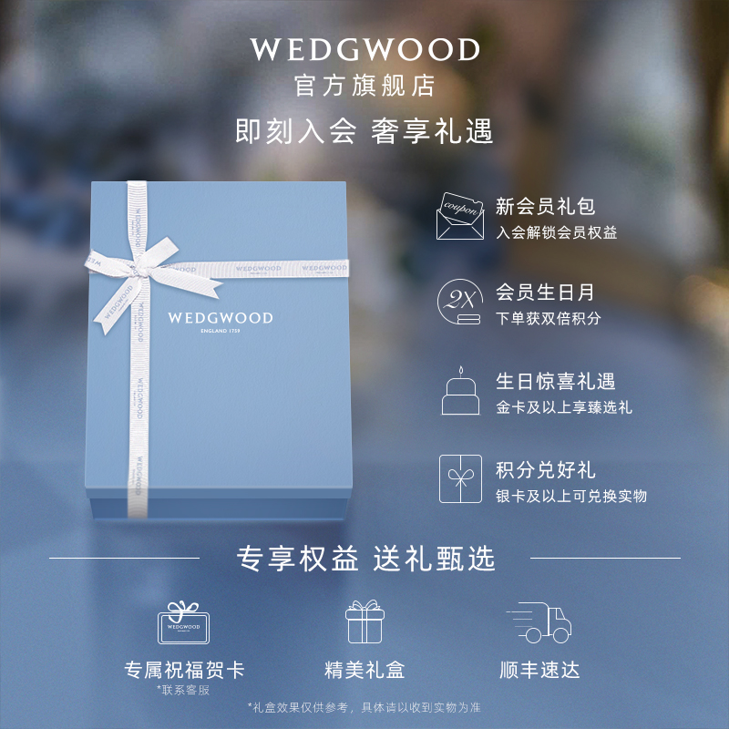 WEDGWOOD欢愉假日树莓2杯2碟陶瓷咖啡杯子高档精致英式下午茶具 - 图3