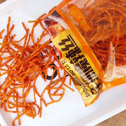 华兴和手抓魔辣丝细丝辣条零食麻辣儿时8090后怀旧休闲辣片小吃 - 图0