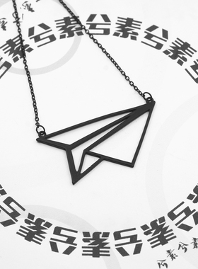 2020精品人气创意极简飞机项链