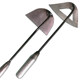Vegetable harvesting and soil plowing hollow garden tools