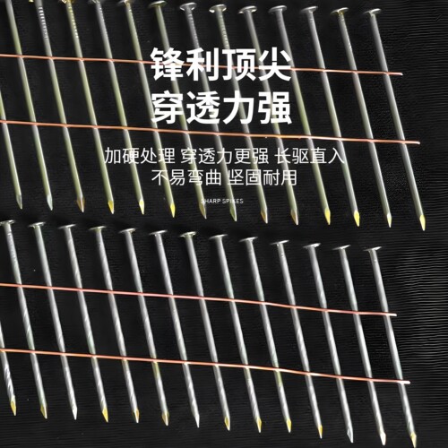 卷钉枪专用卷钉2.1x38/50/64/70/光杆/螺纹卷钉托盘钉 - 图2