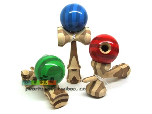 Бесплатная доставка конкурса Kendama Red Sword Jade Bright Face Swork Ball Anti -Slip японская луна Профессиональные навыки Бал