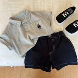 Детская летняя мультяшная футболка polo подходит для мужчин и женщин, короткий рукав