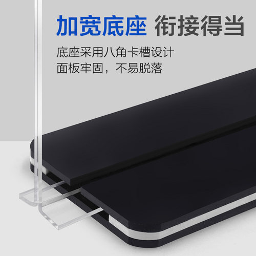 广告立牌 亚克力摆台 a3黑色台卡桌面展示牌餐牌菜牌创意设计桌上双面美甲价目表小牌子架a5桌牌广告牌定制 - 图3
