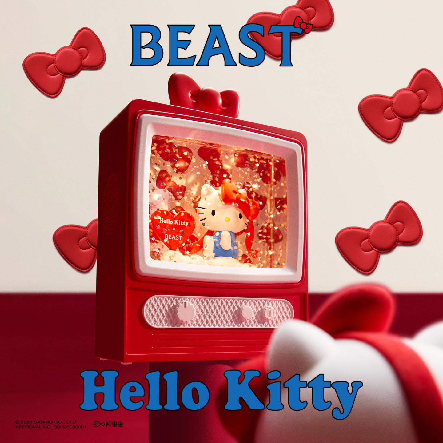 【新年礼物】Hello Kitty联名野兽派“闪闪惹人爱”电视机水晶球,淘宝优惠券,粉丝福利购,淘宝优惠卷