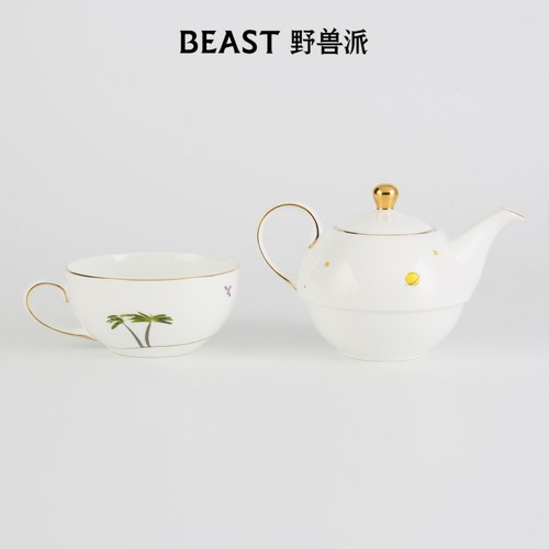 野兽派小王子骨瓷茶杯茶壶礼盒下午茶生日礼物 - 图2