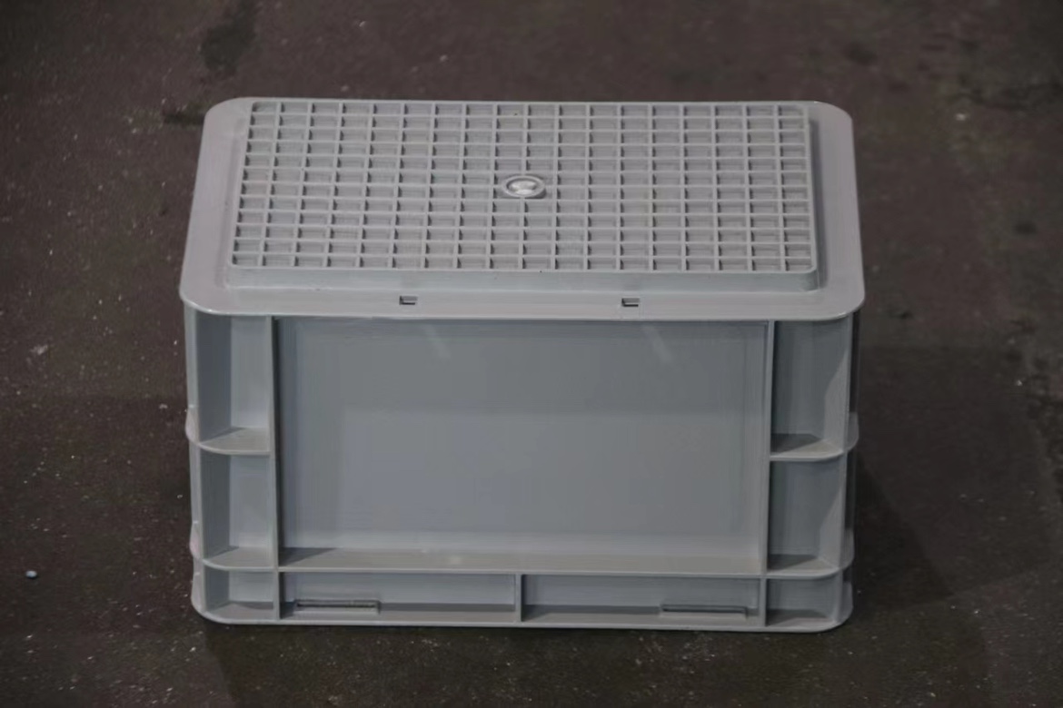 塑料筐大周转箱长方形胶框灰色物流箱子储物盒收纳盒子胶箱框子框
