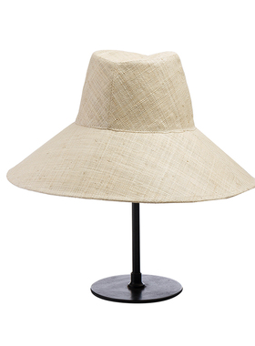 拉菲草大檐帽休闲复古女士夏大檐