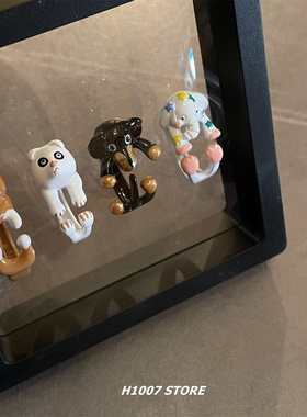 小动物戒指高级感小众指环