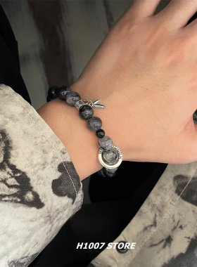 墨川 古风琉璃串珠手作女生手链小众设计情侣款手串男新中式饰品