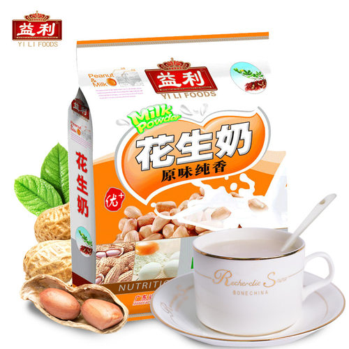 益利原味纯香花生奶560g 即冲即饮营养早餐冲饮纯香原味 - 图0
