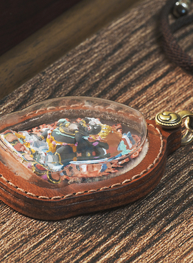 手绘擦擦唐卡吊坠挂件