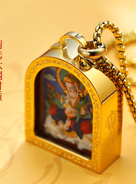 千古意钛钢嘎乌盒彩绘擦擦手工