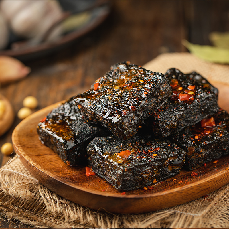 金江食品专营店香辣/蒜香装3袋小包臭豆腐老长沙臭干独立湖南黑白正宗包邮电视1