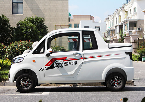 电动汽车四轮车新能源轿车小型全封闭代步电瓶车皮卡载货外卖送餐 - 图0