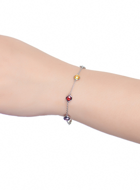 卓蝶珠宝春夏新款彩色女多彩手链