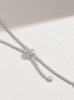 精工手工镶嵌高级毛衣链抽拉调节