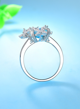 卓蝶珠宝小清新花朵仿纯银镀金