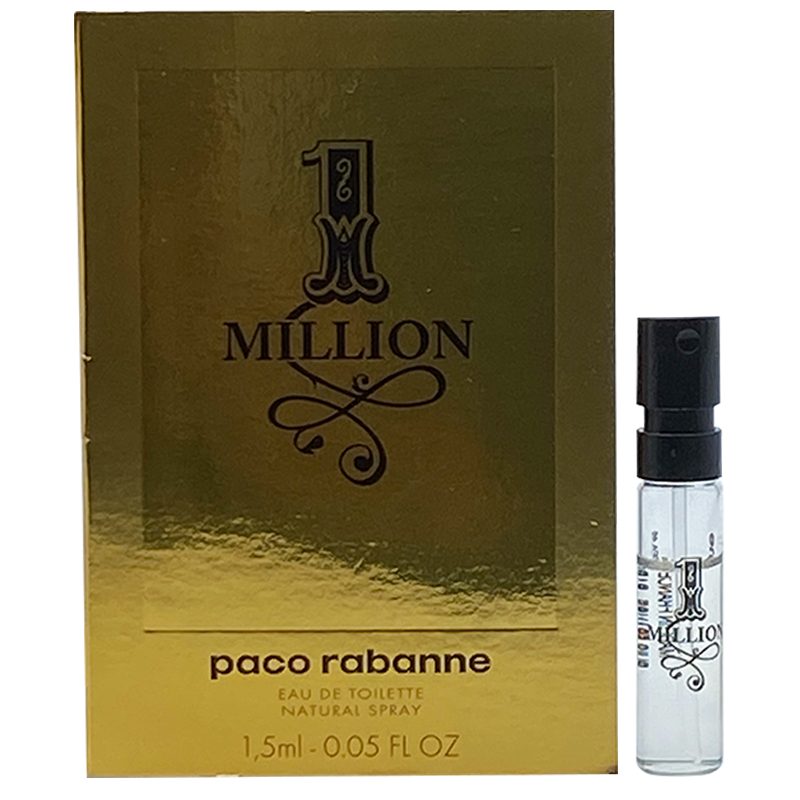 原装Paco Rabanne帕高1 Million百万金砖男士淡香水EDT小样1.5ML-图3