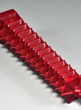 红色木雕十三层文昌塔摆件实木13