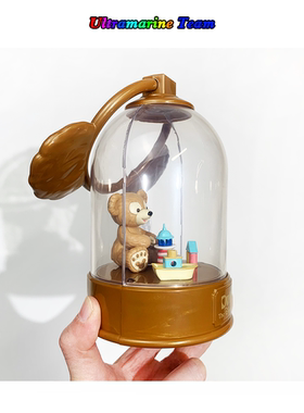 日本东京迪士尼乐园 2025年达菲家族熊耳朵造型手提小夜灯摆件