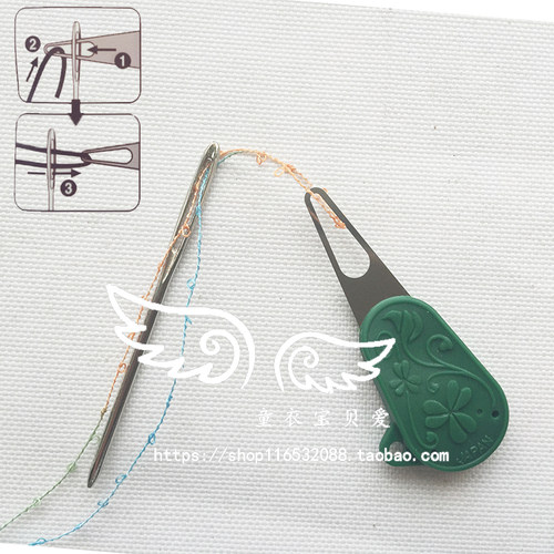 日本进口CLOVER 可乐工具 毛线针 穿针器 55-252 毛线缝针穿针器 - 图2
