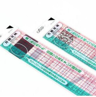 日本可乐Clover方眼定规打版尺25-052/053/054/041/042可弯曲50cm - 图3