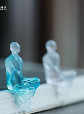 创意茶宠摆件心缘堂琉璃轻奢