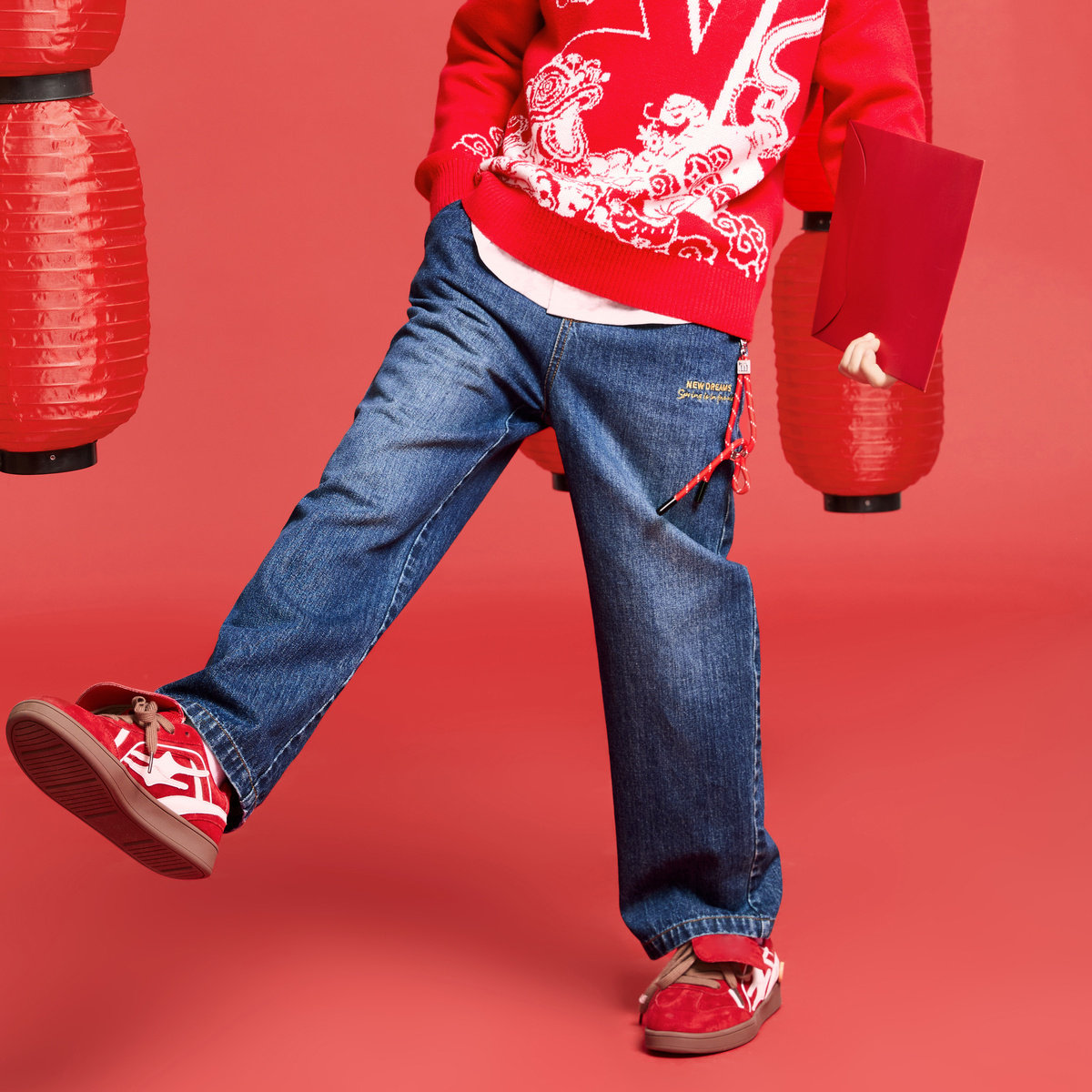 【商场同款】安奈儿童装男童牛仔裤春时尚长裤AB516502,淘宝优惠券,粉丝福利购,淘宝优惠卷