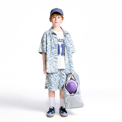 【商场同款】安奈儿童装男童牛仔中裤夏新款五分裤子AB526640 - 图2