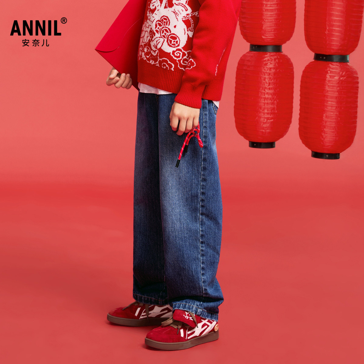 【商场同款】安奈儿童装男童牛仔裤春时尚长裤AB516502,淘宝优惠券,粉丝福利购,淘宝优惠卷