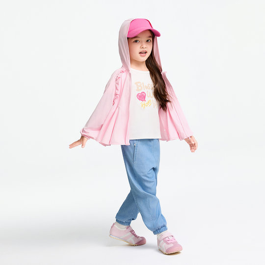 【商场同款】安奈儿童装女童防晒衣外套2025春新款伞型XG515571
